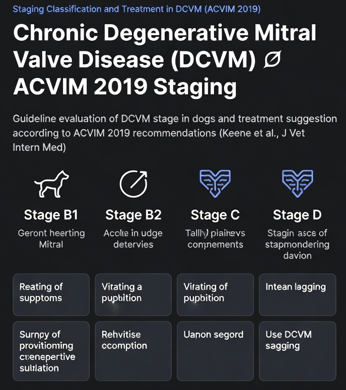 Herramienta interactiva para la estadificación y tratamiento de la Degeneración crónica de la válvula mitral (DCVM) en perros