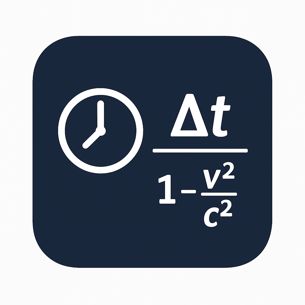 Simulador interactivo de dilatación temporal relativista según la fórmula de Einstein