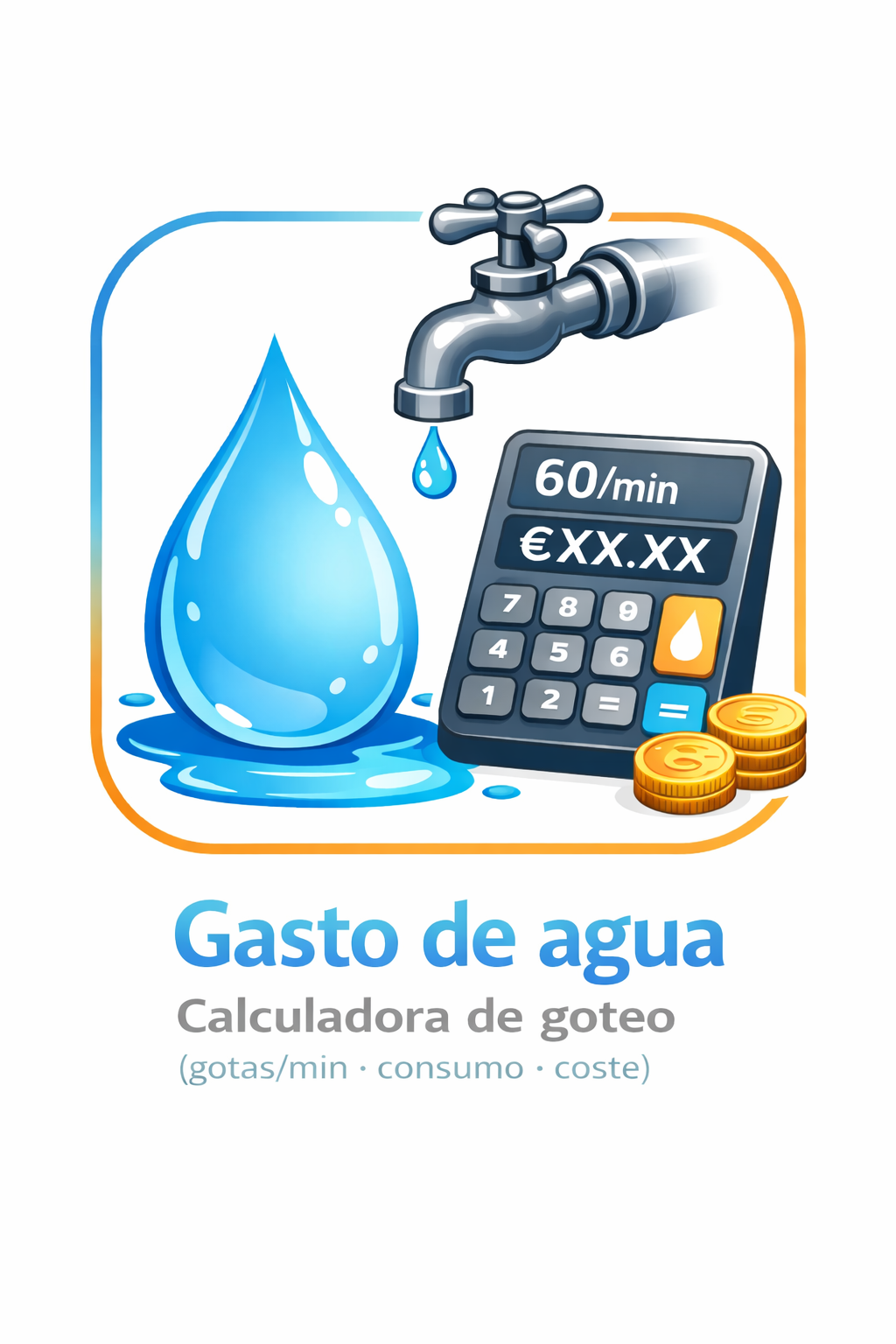 Gasto de Agua — Calculadora de goteo