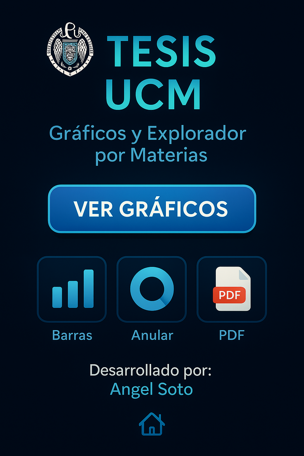Gráficos y Explorador de temas de Tesis UCM